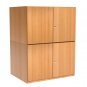 Papierschrank, 166 cm hoch, 111x81 cm (B/T), 12 Schubladen, 4 Türen, 